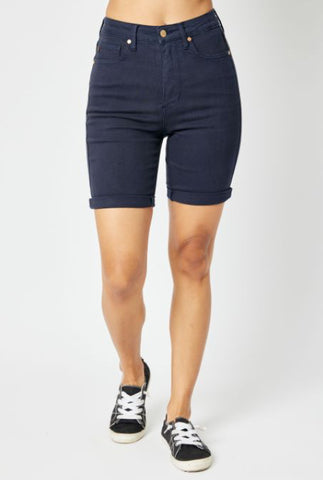 Mid Rise Tummy Control Bermuda Shorts