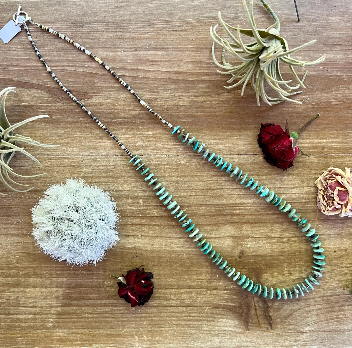 28" Long Turq Necklace