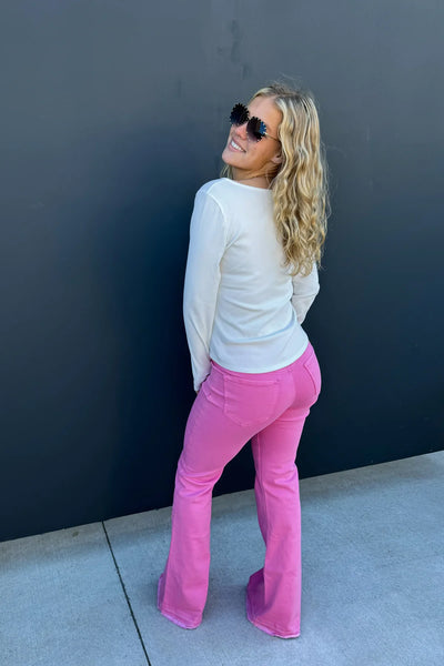 Jayde Pink Tummy Control Jeans