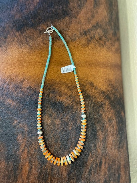 Orange Spiny Necklace