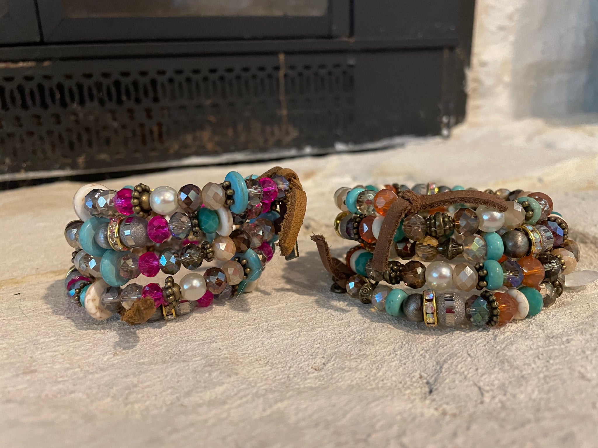 Large Bead Wrap Bracelet