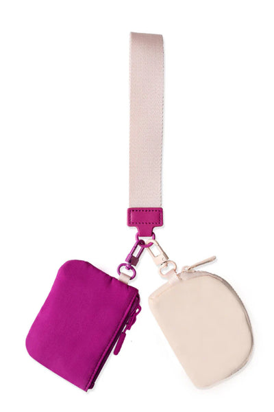 Double Pouch Wristlet