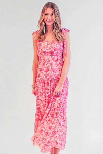 Sage Floral Maxi Dress