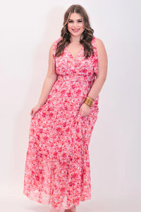 Sage Floral Maxi Dress