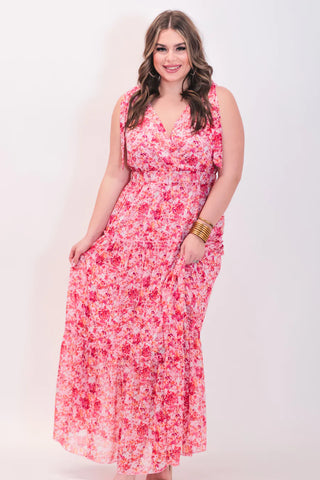 Sage Floral Maxi Dress