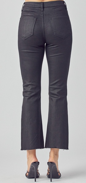 Coated Black Jeans