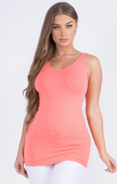 Reversible V or U Neck Seamless Tank