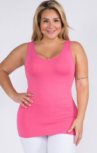 Reversible V or U Neck Seamless Tank