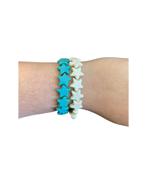 Howlite Stars Bracelet