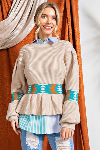 Ethnic Band Sweater